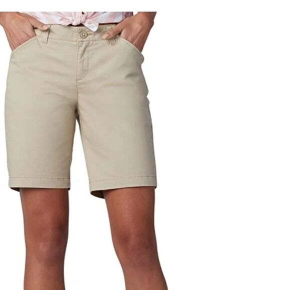 Anne Klein Sport Khaki Cotton Bermuda Shorts - Size 4 - Picture 1 of 7